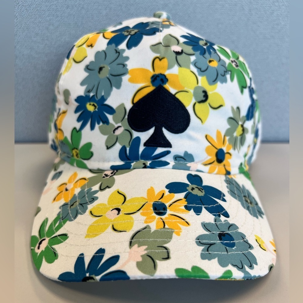 NWT Kate Spade NY Logo Floral Baseball Cap